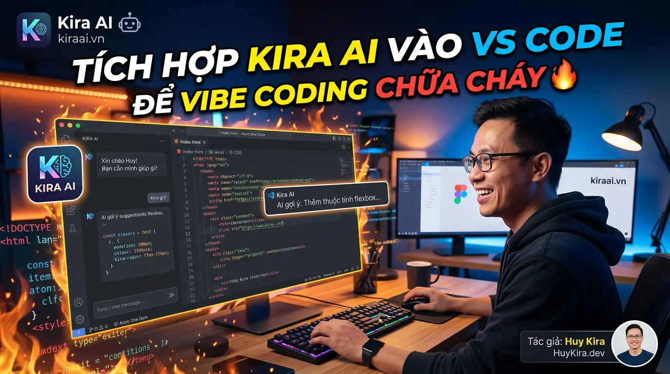 Tích hợp Kira AI vào VS code để vibe coding chữa cháy