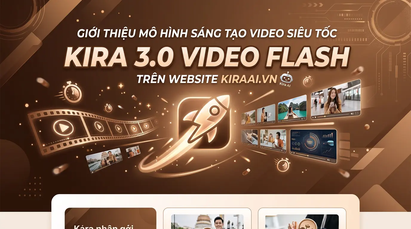 Giới thiệu mô hình sáng tạo video siêu tốc Kira 3.0 Video Flash